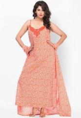 Private Lives Orange Printed Nightwear women