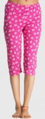 Private Lives Pink Printed Capri women