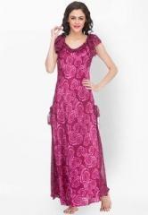 Private Lives Wine Printed Nightwear women