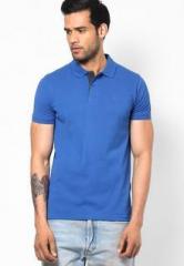 Proline Blue Solid Polo T Shirt men