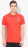 Puma Afc Casuals Performance With Sponsor Logo Red Polo T Shirt men