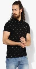 Puma Aop Black Polo T Shirt men