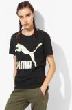 Puma Archive Black Round Neck T Shirt Women