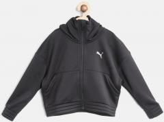 Puma Black Explosive Solid Hooded Sweatshirt girls