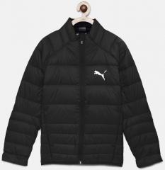 Puma Black Solid Puffer Jacket boys