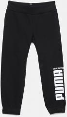 Puma Black Solid Rebel Bold Joggers boys