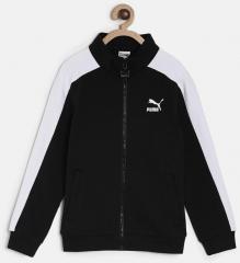 Puma Boys Black Classic T7 Track Sporty Jacket