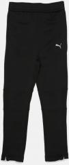 PUMA Boys Black Gym Poly Track Pants