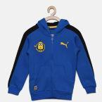 Puma Boys Blue Solid Sporty Jacket