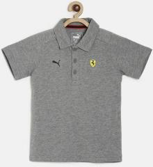 Puma Boys Grey Melange SF Kids Polo