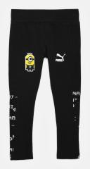 Puma Girls Black Minions Tight Fit Leggings