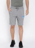 Puma Grey Melange Solid Regular Fit Regular Shorts Men