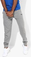 Puma Grey Solid Joggers men