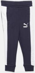 Puma Navy & White Classic T7 Colourblocked Joggers boys