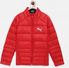 Puma Red Solid Puffer Jacket boys