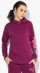 Puma Style Athl Fz Magenta Hoodie women