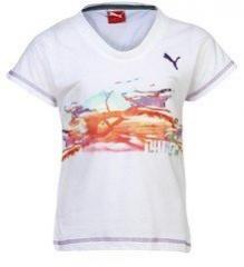 Puma White Casual Top girls