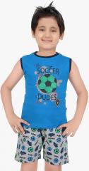 Punkster Blue Shorts Set boys