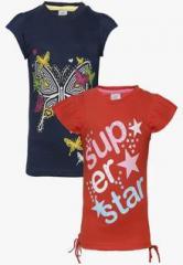 Punkster Pack Of 2 Multicoloured T Shirts girls