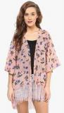 Purys Peach Printed Shrug women