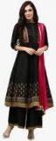 Rain & Rainbow Black Embellished Palazzo Kameez Dupatta women