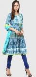 Rain & Rainbow Blue Cotton Suit Set women