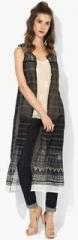 Rangmanch By Pantaloons Black Printed Shrug women