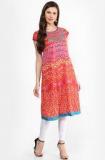 Rangmanch By Pantaloons Cotton Blend Pink Kurti women