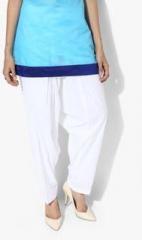 Rangmanch By Pantaloons White Solid Salwar women