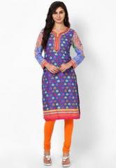 Rangriti Cotton Blend Indigo Kurta women