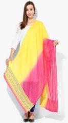 Rangriti Pink Printed Dupatta women