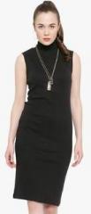 Rare Black Solid Bodycon Dress women