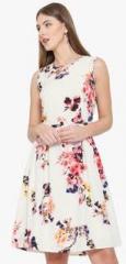 Rare Off White Printed Skater Dress women