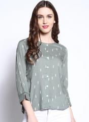 Rare Roots Grey Printed Top women