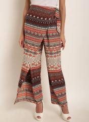 Rare Roots Multicoloured Original Regular Fit Embroidered Parallel Trousers women