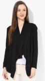 Rattrap Black Solid Shrug Women