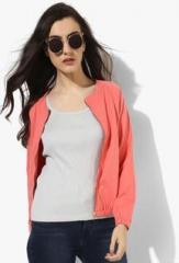 Rattrap Peach Solid Summer Jacket women