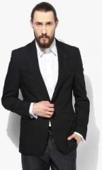 Raymond Black Solid Blazer men