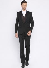 Raymond Men Black Single Breasted Fit Formal Suit men