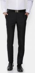 Raymond Navy Blue Slim Fit Solid Formal Trouser men