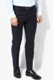 Raymond Navy Blue Solid Slim Fit Formal Trouser Men