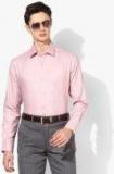 Raymond Pink Contemporary Regular Fit Self Design Formal Shirt men