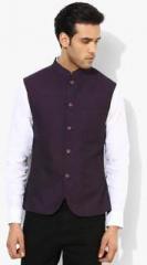 Raymond Wine Solid Regular Fit Waistcoat men