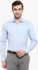 Red Tape Blue Regular Fit Solid Formal Shirt men