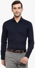 Red Tape Navy Blue Regular Fit Solid Formal Shirt men