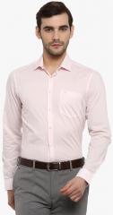 Red Tape Pink Regular Fit Solid Formal Shirt men