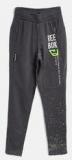 Reebok Boys Charcoal Grey Reb J Printed Training Track Pants Boys