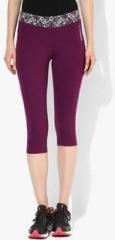 Reebok Fitness Purple Capri women