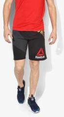 Reebok Ufc Fk Cmg Octagon Black Printed Shorts men