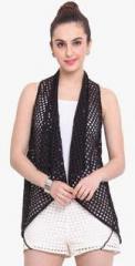 Rena Love Black Solid Shrug women